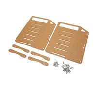 Fockety DIY Hard Drive Bracket Acrylic Material Fast Heat Dissipation Easy to Install, Suitable for DIY Enthusiasts, Supports 3.5inch Hard Drive Installation, 2 X Disk Bracket 6 X Fan (6 Layers)