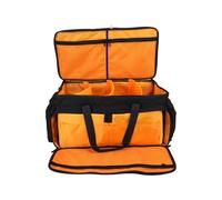 Fockety DJ Controller Case, Portable DJ Controller Bag with Removable Dividers Adjustable Strap and Handle, Durable Oxford Fabric Anti Slip Bottom Gig Bag Accessories Pouch for Cable