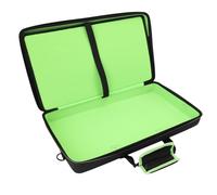 Fockety Dj Controller Case, Scratch Proof EVA Material with 2 Metal Zippers Dj Controller Carrying Case Protective Travel with Padded Compartment for 15.6 Inch Laptop and Bright