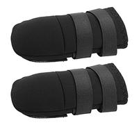 Fockety Dog Boots Shoes for Different Size Dogs Anti-Slip Sole for Outdoor Adventures Soft Material 2pcs Adjustable Straps, Puppy Boots (L)