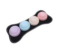 Fockety Dog Buttons for Communication, 4 Pcs Interactive Long Lasting Fun Plastic Pet Training Buzzer with Mat and Sticker, Pet Speech Training Buttons Gift for Cats Dogs Study Home