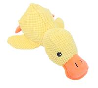 Fockety Dog Duck Toy, Interactive Squeaky Plush Chew Toy with Built in Sound Device, Sturdy Chew Proof Fleece Dog for Large Small Dogs Pulling Biting Tug of War