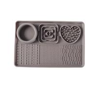 Fockety Dog Lick Mat for Small Pets, Silicone, 30x20cm, 1 Pack (Gray)