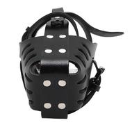 Fockety Dog Muzzle, Faux Leather Breathable Basket Muzzle for Biting, Humane Cage Mouth Cover with Adjustable Straps, for Grooming and Training Medium, Large Aggressive Reactive Dogs