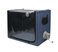 Fockety Dog Oxygen Chamber, Portable and Foldable Puppy Incubator with Nebulization Oxygen for Small Dogs and Cats, Dual Ventilation Pet Atomization Oxygen Box 43.31X25.59X25.59 in