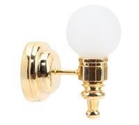 Fockety Dollhouse Wall Light, 1:12 Scale Dollhouse LED Wall Sconces with Toggle Switch, Battery Operated, Simulation Miniature Lamp for Micro Landscape Decoration