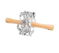 Fockety Donut Cutter Roller, Round Shape Donut Cookie Cutter Doughnut Baking Mold with Rolling Pin, Aluminum Alloy Kitchen Cooking Tool Machine Pastry Dough Baking Roller (Type 2)