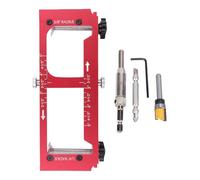 Fockety Door Hinge Jig, Adjustable Router Template for Door Hinges from 2.5" to 5" Length & 1/4" or 5/8" Thickness, Door Hinge Mortiser for Types of Sqaure,Radius 1/4" or Radius 5/8"