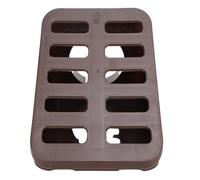 Fockety Drainage Grate, 3/4 Inch Angled PP Mitered Yard Drain Portable Compact Multifunctional Gutter Drain for Thin Wall Pipe Home and Yard (Brown)