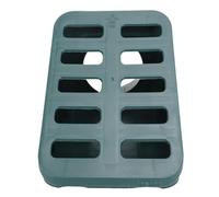 Fockety Drainage Grate, 3/4 Inch Angled PP Mitered Yard Drain Portable Compact Multifunctional Gutter Drain for Thin Wall Pipe Home and Yard (Green)