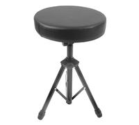 Fockety Drum Throne, Rotatable Angle Height Adjustable Three Legged Design Non Slip Bottom Drum Stool Metal Sponge Folding Portable Stable and Reliable Chair for Adults Kids
