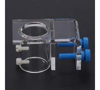 Fockety Durable Acrylic Water Tube Fixture with Screws, Prevent Falling, Single/Double Holes, Transparent Color, Ideal for Fish Tank and Filter-Tank, Tubes Under 1in, Accessory Color Random (Single