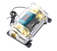 Fockety Durable Car Audio Power Holder Stereo Distribution Block Box, Stable Protection, Automatic Power-off, for Vehicles (150A)