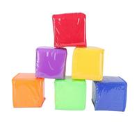 Fockety Education Playing Game Dice, 6 Pcs Classroom Soft Dice Versatile Pocket Design Soft Foam with 6 Side Clear Pockets for Academic Games, Party Favors, Homeschool Activities