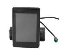 Fockety Electric Bicycle LCD Display, 24 36 48V ABS Water Proof 5 Pin Electric Scooter Meter Control Panel with USB Interface, Universal Speedometer Odometer for E Bikes Modification