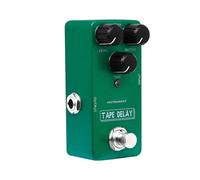 Fockety Electric Guitar Effects Pedal, Tape Distortion Delay with Analog Dry Signal Digital Delay for Clean Distorted Signals All Metal Housing 6.35mm Input Output Interface True Bypass