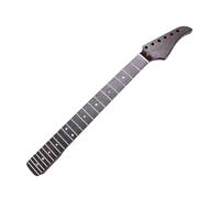Fockety Electric Guitar Neck, 22 Frets Wenge Wood Material Guitar Neck Replacement, High Sound Quality Guitar Fingerboard Neck for Suhr ST Guitar Neck Paddle Head Unfinished Parts Replacem