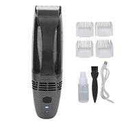 Fockety Electric Hair Clipper, USB Recharge Light Vacuum Hair Trimmer with Automatic Hair Suction, Electric Body Hair Trimmer with 4 Guide Combs, Cordless Haircut Toddler Haircut Kit