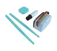 Fockety Electronic Drum Set, Immersive Drumming Portable Air Drum Set Virtual Reality Technology Compact and Portable Virtual Kit for Various Scenarios (Blue #12)