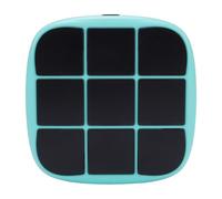 Fockety Electronic Tic Tac Toe Game, Handheld Toe Game 4 In 1 Electronic Puzzle Games Console Puzzle Travel with 5 Fun Brain Memory Games for Travel Home School (Cyan)