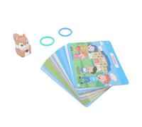 Fockety English Reading Pen Toy, Squirrel Shape Smart Touch Talking Vocabulary Builder for Kids Early Education, with Interactive Themed Cards and USB Rechargeable Battery