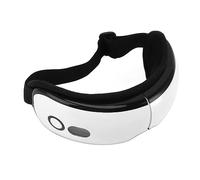 Fockety Eye Massager with Heat, Bluetooth Music, Heated Eye Mask for Migraines, Relax and Reduce Eye Strain Dark Circles Eye Bags Dry Eye Improve Sleep, Rechargeable Face Massager, 6 Modes