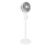 Fockety Fan for Bedroom, 90°+180° Oscillating Pedestal Fan, Quiet Floor Fans with 5 Speeds, 8H Timer, Remote Control, Adjustable Height Standing Fans for Home, Office, Living Room