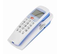 Fockety Fashion Desk Put Telephone with FSK/DTMF Caller ID for Efficient Communication in Home and Office Settings (White)