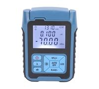 Fockety Fiber Optic Tester, Handheld Optical Power Meter with 5mw Red Light Source and Universal 2.5mm Interface, Built in 800mAh Battery, for Telecommunications Maintenance