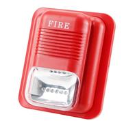 Fockety Fire Protection Alarm Sound and Light Strobe Siren System for Safety Alert - High Practical Value Fire Warning for Home/Business - DC12V/24V