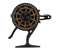 Fockety Fishing Reel, 4.33x2.76x2.48in Sturdy Metal Versatile Spinning Reels, Magnetic Drop System Antifreeze Lubrication Saltwater Fishing Line Spooler for Deep Sea River Lake Gold (Left Hand)