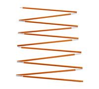 Fockety Flexible 2PCs Aluminum Alloy -tentable for Outdoor Camping, Anodized 3.6 M Tent Sticks for Tourists, Gold