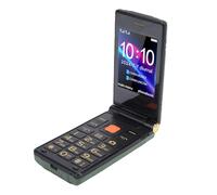 Fockety Flip Phone, 2.8in 2.4in Dual Screen 4G LTE Unlocked Cell Phone for Seniors, Supports Bluetooth SOS MP3 Calls Text Messages Internet 8MP Camera 6800mAh (Green)