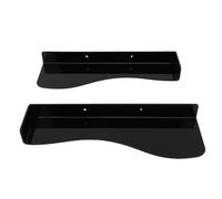 Fockety Floating Shoe Display Shelf, 2pcs L Shape Wall Mount Levitating Shoe Display Stand, 6.6lb Load Bearing Sneaker Wall Hanger for Showcase Collection or Shoes Box (Black)