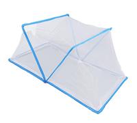 Fockety Foldable Lightweight Net Tent for Safe Sleeping Environment, Breathable Bedroom Bed Net Tent for Babies, Portable and Safe (Blue)