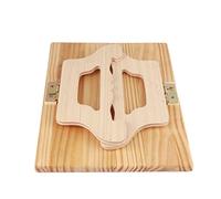 Fockety Foldable Wooden Armrest Tray Clips onto Sofa Table with Phone Holder for Recliner, Easy to Access, Essential in The Living Room (Rectangular)