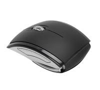 Fockety Folding Wireless Mouse, Portable 2.4G Ergonomic Computer Mouse with Magnetic Power Off Switch and Battery Indicator, for Laptop PC 7 Vista (Black)
