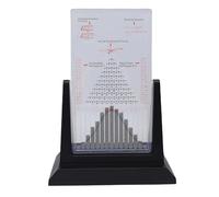 Fockety Galton Board, Statistical Law Experiment Tool Probability Demonstration Model with Base, 45.86oz Plastic Physics Lab Teaching Tool Interactive Desk Toy for School Labs Education