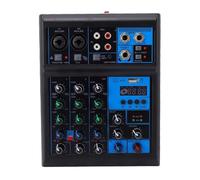 Fockety Gaming Audio Mixer, Gaming Sound Board PC Game Console Soundboard with Wireless Microphone for Live Streaming Podcasts Content Creation