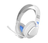 Fockety Gaming Headset, 2.4G Receiver Wireless Wired 4 Modes Rotatable Lightweight Over Ear Headphones with Mic, Adjustable Headband Gaming Headset USB Type C 1000mAh (White Blue)