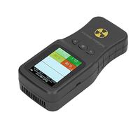 Fockety Geiger Counter Nuclear Radiation Detector, Portable Handheld Radiation Monitor Dosimeter with LCD Display, Rechargeable X β Rays Temp Humidity Tester Radiating Dose Alarm