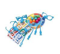 Fockety Growing Nose Game Set, 4 Assemble Glasses 24 Cards 11 Nose Covers Liar Game Set Smooth Plastic for Family Party