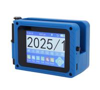 Fockety Handheld Inkjet Printer, 2-12.7mm HD Touch Screen Portable Coding Machine with Fast Dry Ink for QR Code Production Date Serial Number on Plastic Wood Metal Glass