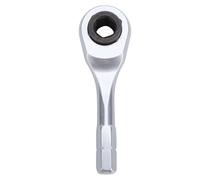 Fockety Hex Ratchet Wrench, 1/4in Portable Reversible Ratchet Wrench, Micro Ratcheting Bit Driver Pocket Angled Screwdriver for Car Motorcycle Bike Repair Tool for Tight Spaces