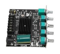 Fockety High Power Sound Stereo DC12-24V Digital Power Amplifier Board, 2.1 Channel BT Amplifier Board for Home System