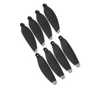 Fockety High Strength Propellers Wing Blade - Practical Drone Spare Parts for Mini - Convenient Operation 8 Pcs Plastic Blade (Black silver edge)