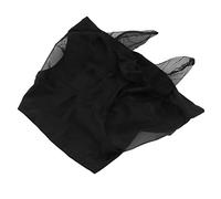Fockety Horse Fly Mask Breathable Elastic Mesh Horse with Ears Protection, Prevents, Durable and Frictionless, 58g, 1x (Black)