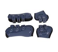 Fockety Horse Tendon Boots, PU Shell Tendon Fetlock Brace Guard Boots for Riding Shock Absorbing Jumping Competition Protection Open Front Jumping Horses (L 360ml 6.8x14.5cm / 2.7x5.7in)