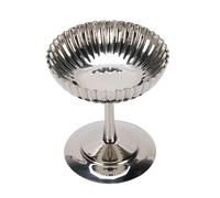 Fockety Ice Cream Cup, Stainless Steel Serving Dessert Bowls Cups Sauce Bowls, 4in Mini Round Footed Yogurt Snack Candy Cups for Salad Fruit Pudding Christmas Party