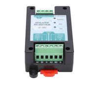 Fockety Isolated 485 Hub, Industrial Grade RS485 Repeater with 600W Surges Protection and 2500Vrms Photoelectric Isolation, for Data Transmission Up to 3000m and 115.2Kbps Baud Rate